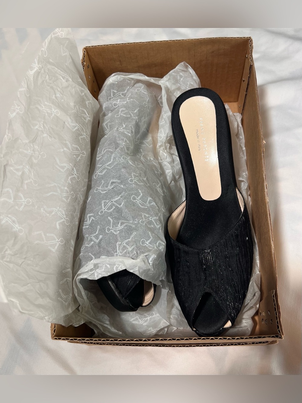 Stuart Weitzman Black Open-Toe Slip-On Platform Mules - NWT - Women’s Size 40
